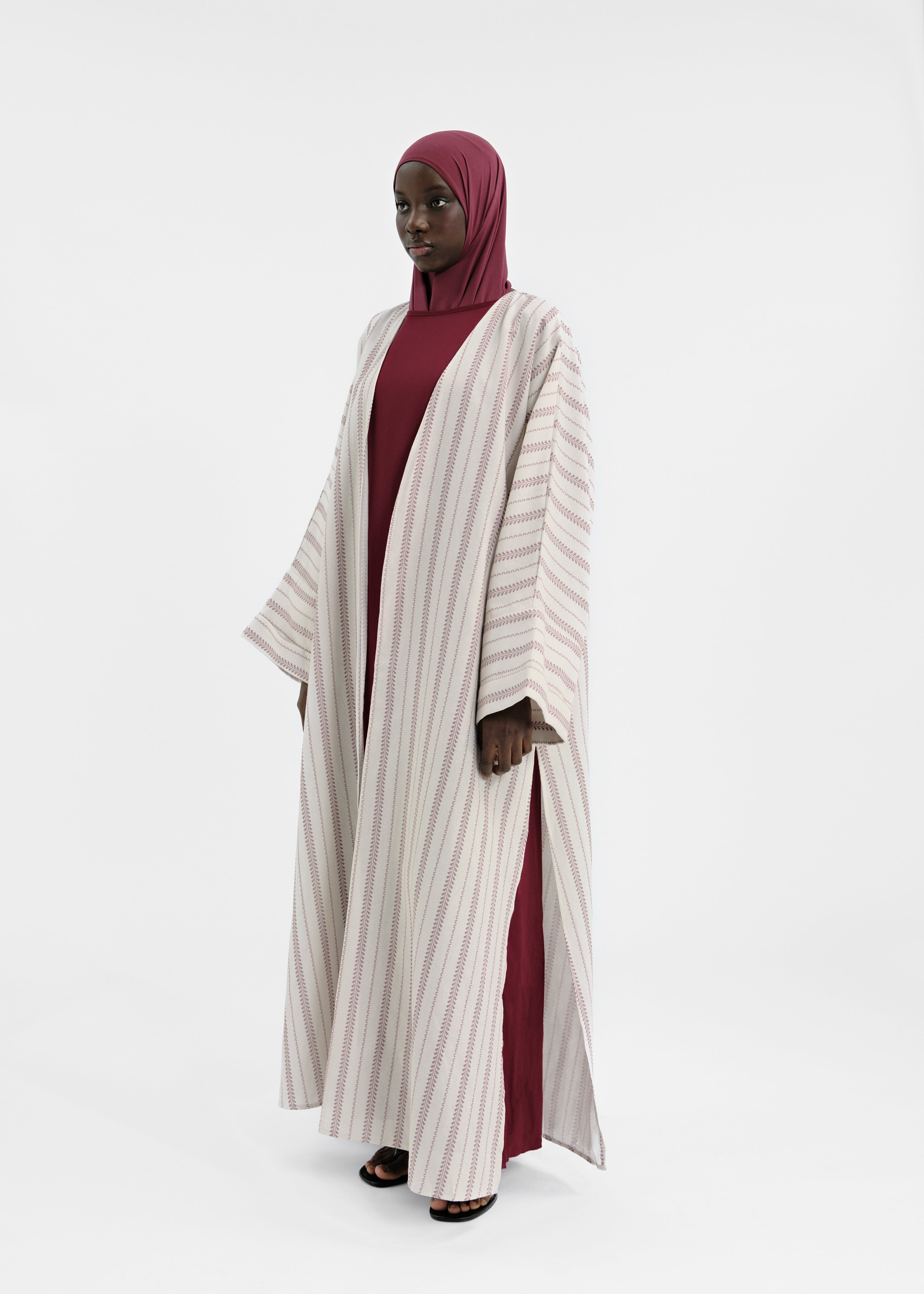 Abaya set Douiret bordeaux