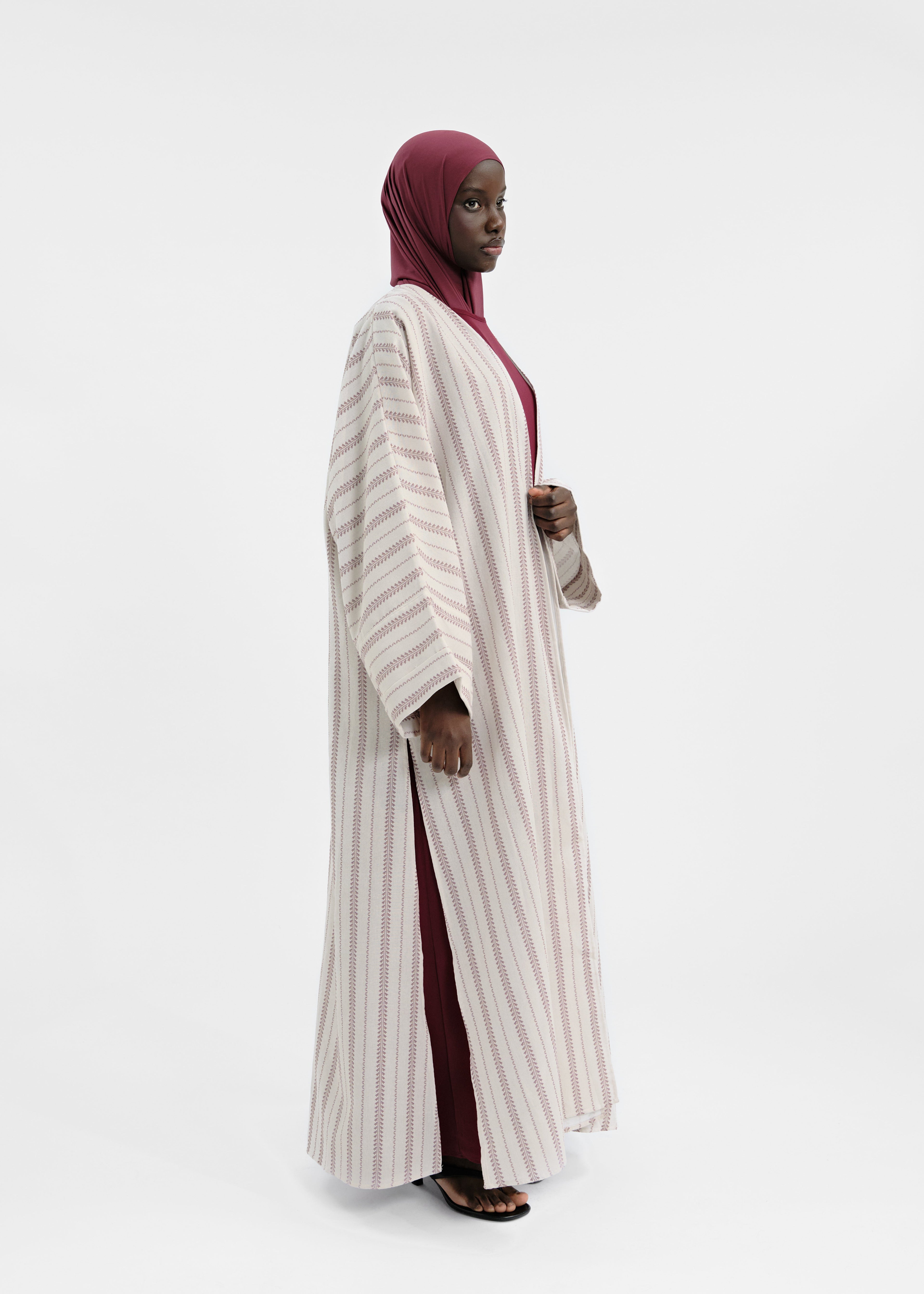Abaya set Douiret bordeaux
