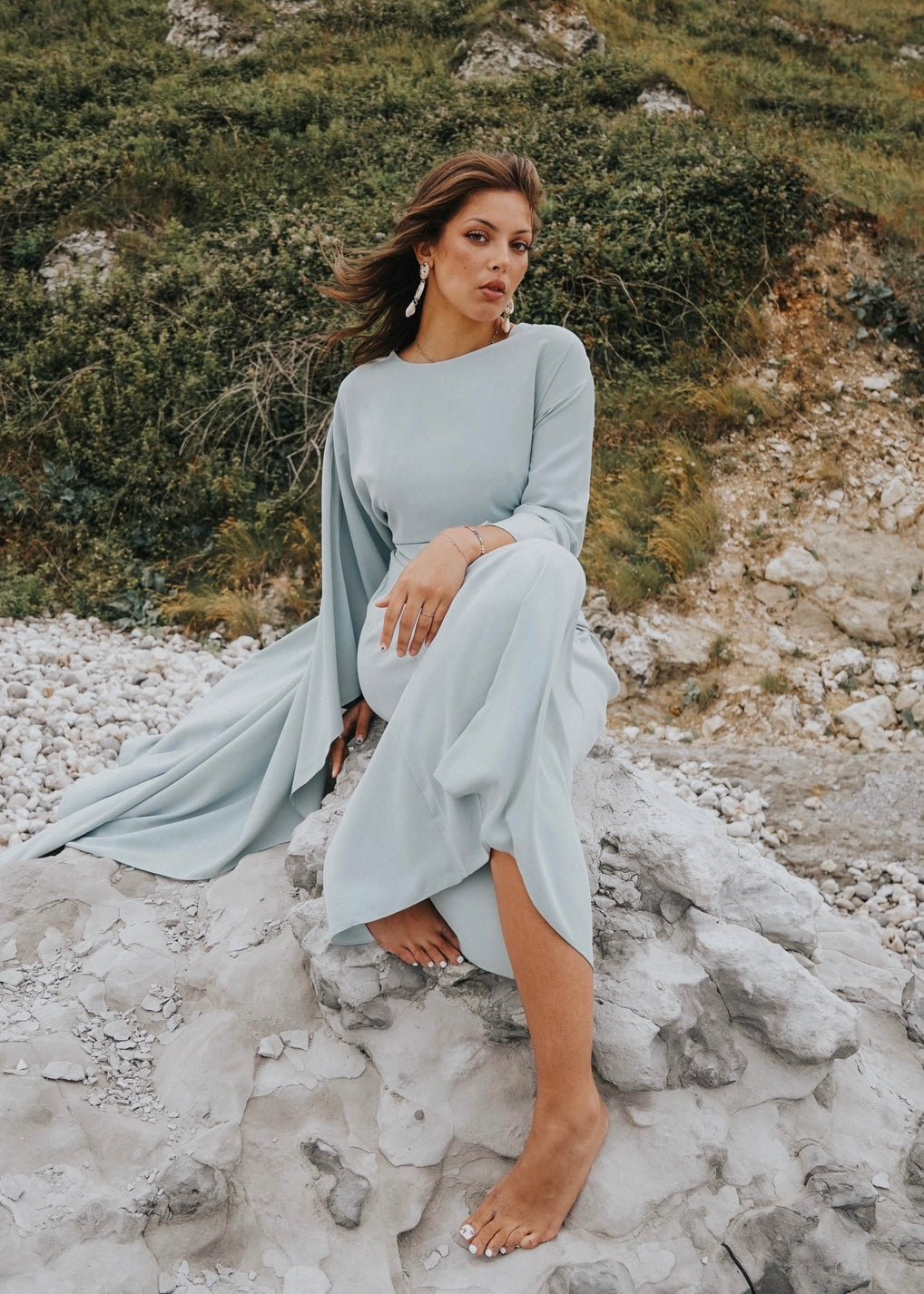 AAbaya Équinoxe Bleu Pale Vert Eau