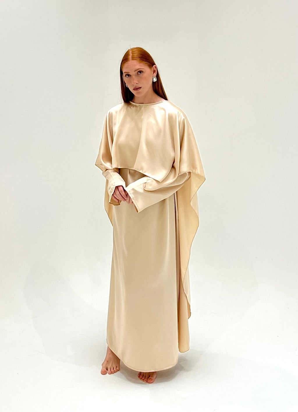 Abaya Cap Orelle Beige Clair