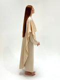 Abaya Cap Orelle Beige Clair