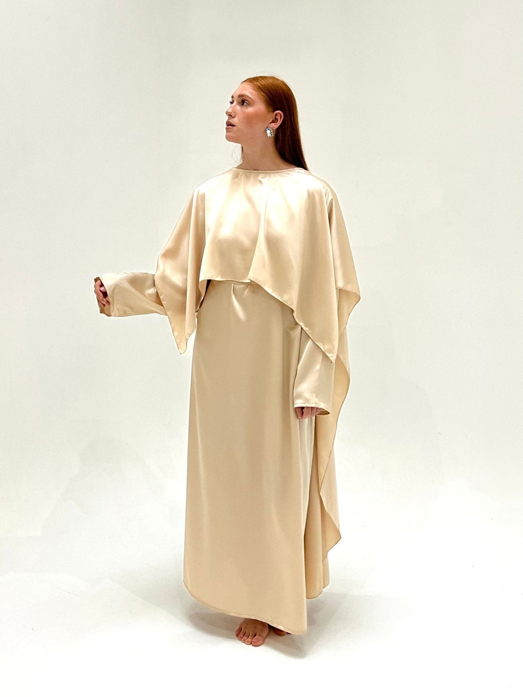 Abaya Cap Orelle Beige Clair