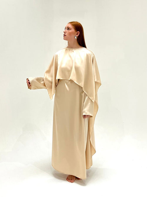 Abaya Cap Orelle Beige Clair