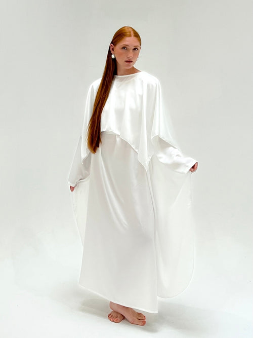 Abaya Cap Orelle Blanche