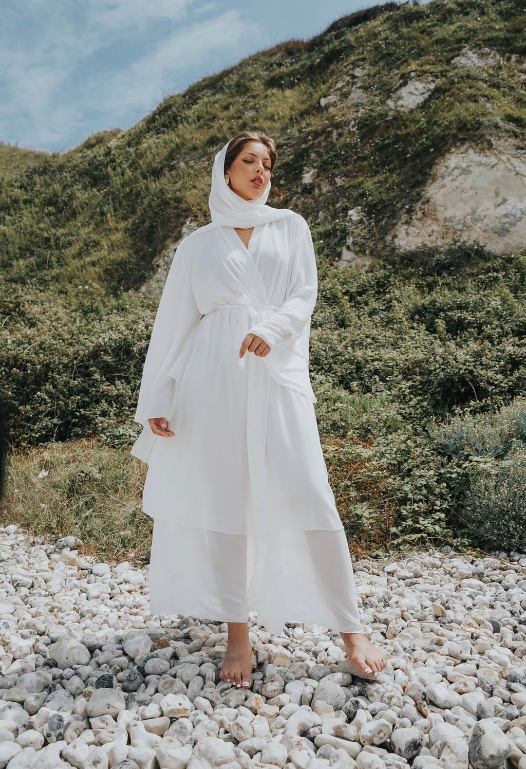 Abaya Valeria Blanc
