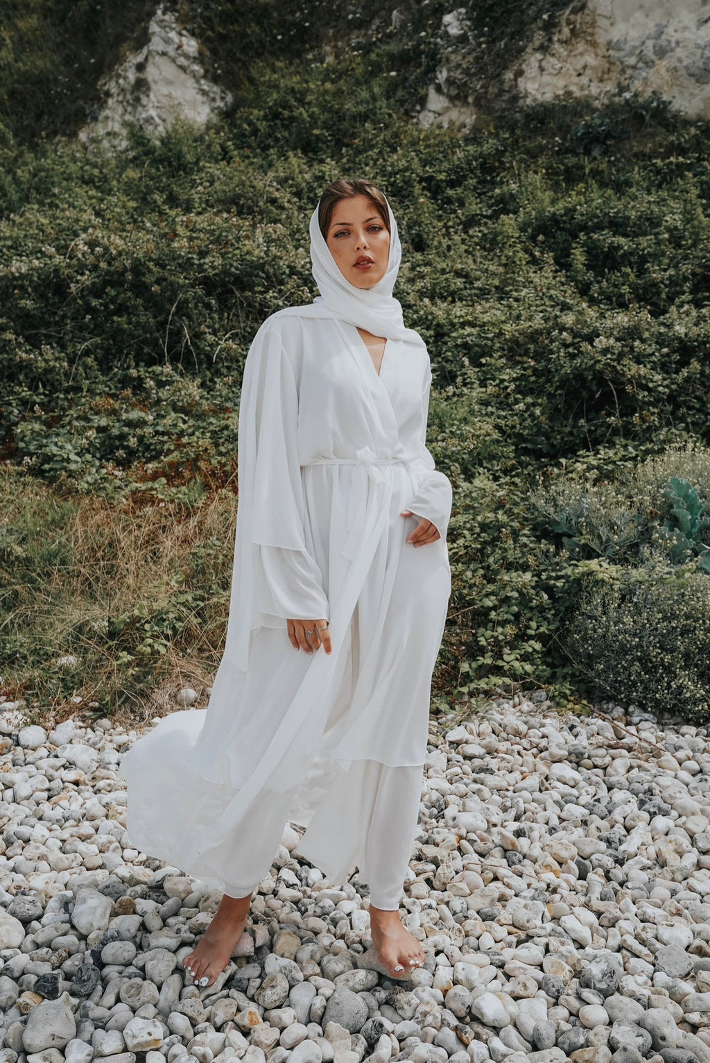 Abaya Valeria Blanc
