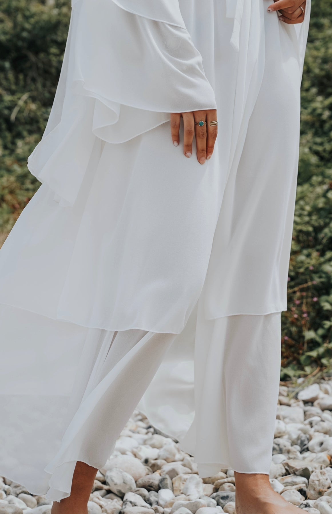 Abaya Valeria Blanc