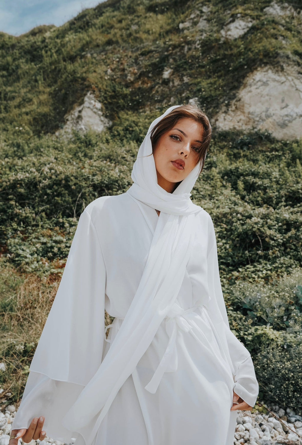 Abaya Valeria Blanc