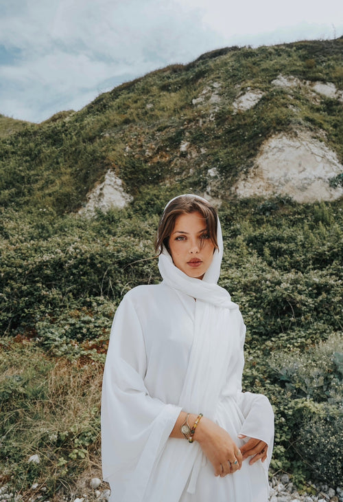 Abaya Valeria Blanc