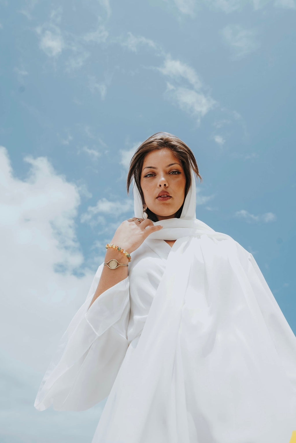 Abaya Valeria Blanc