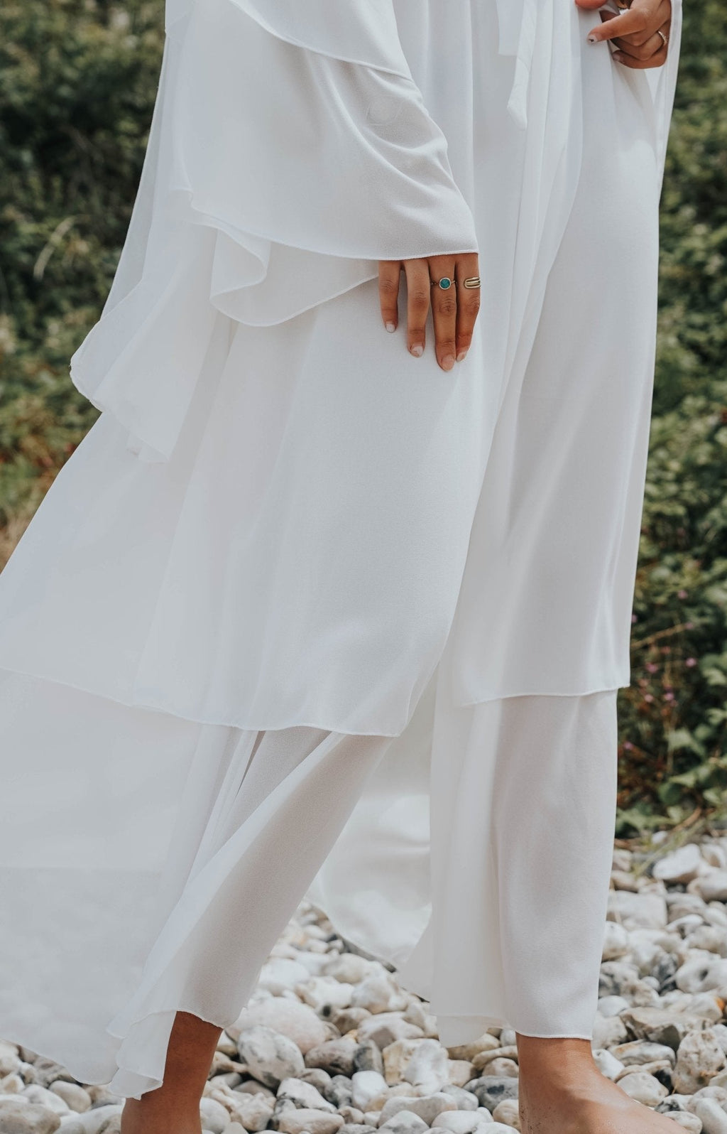 Abaya Valeria Blanc
