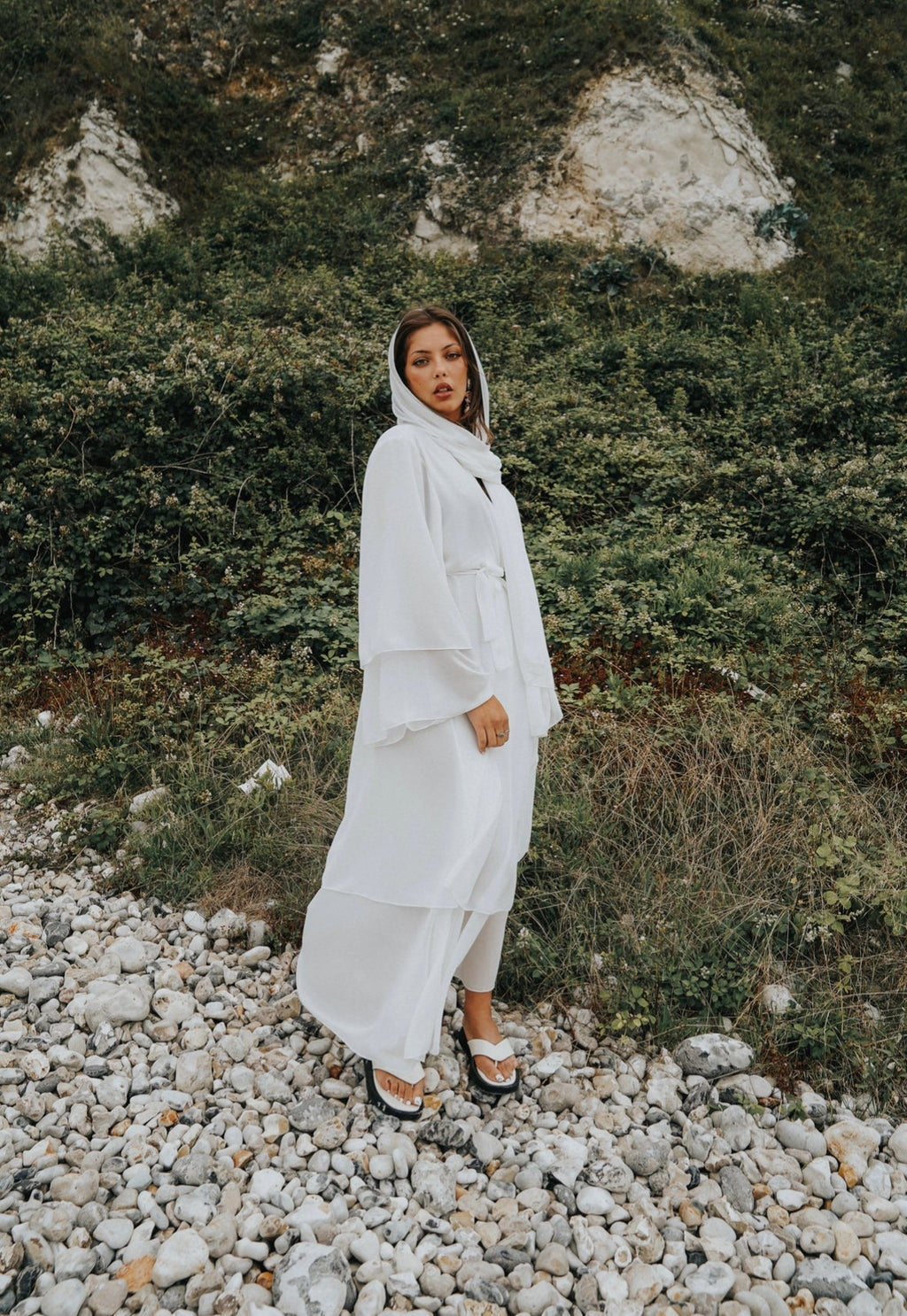 Abaya Valeria Blanc