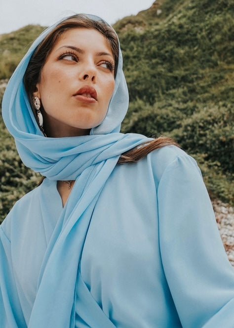 Abaya Valeria Bleu Ciel
