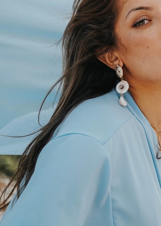 Abaya Valeria Bleu Ciel