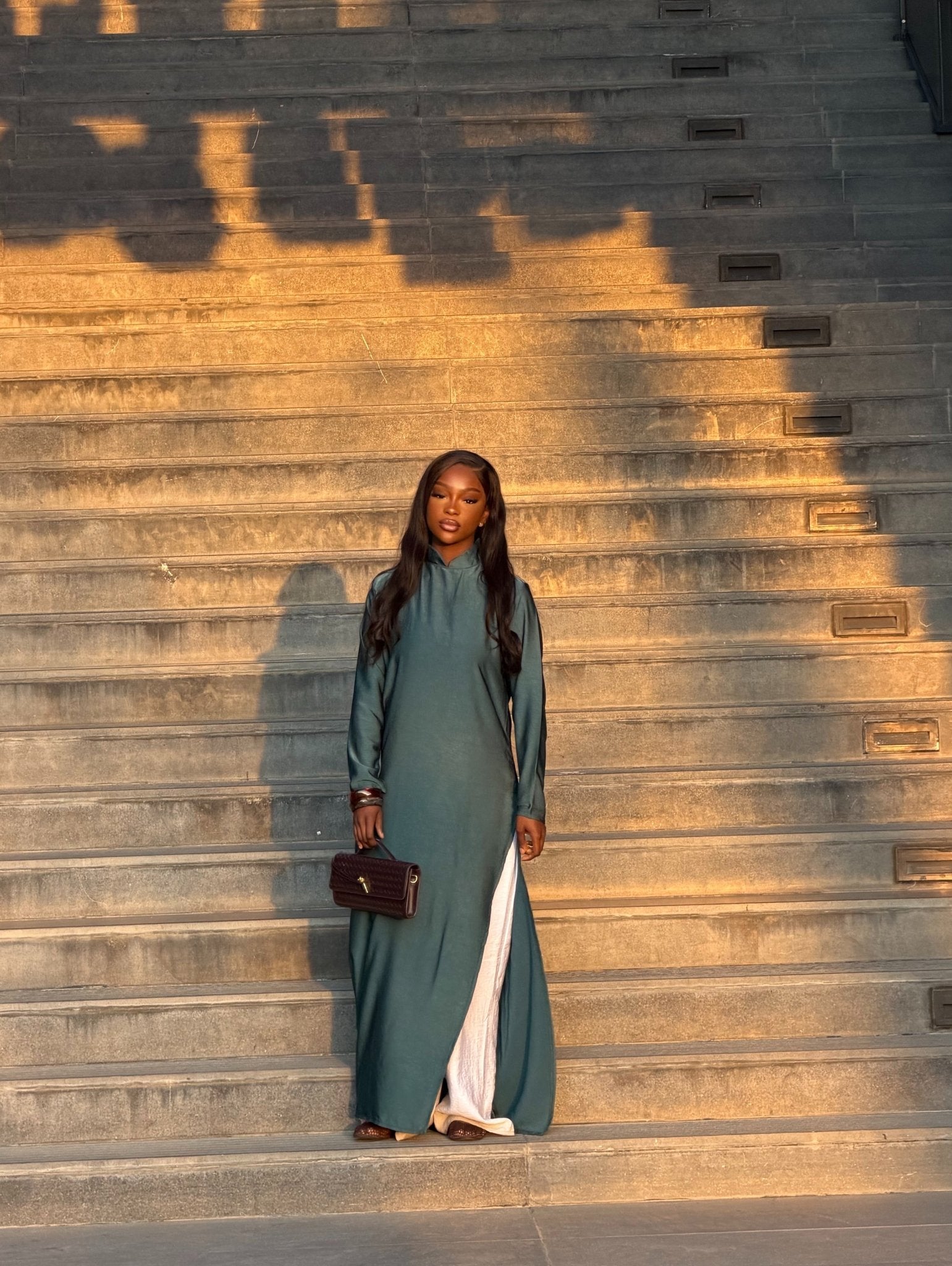 Abaya Yaki - Bleu Canard