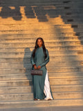 Abaya Yaki - Bleu Canard