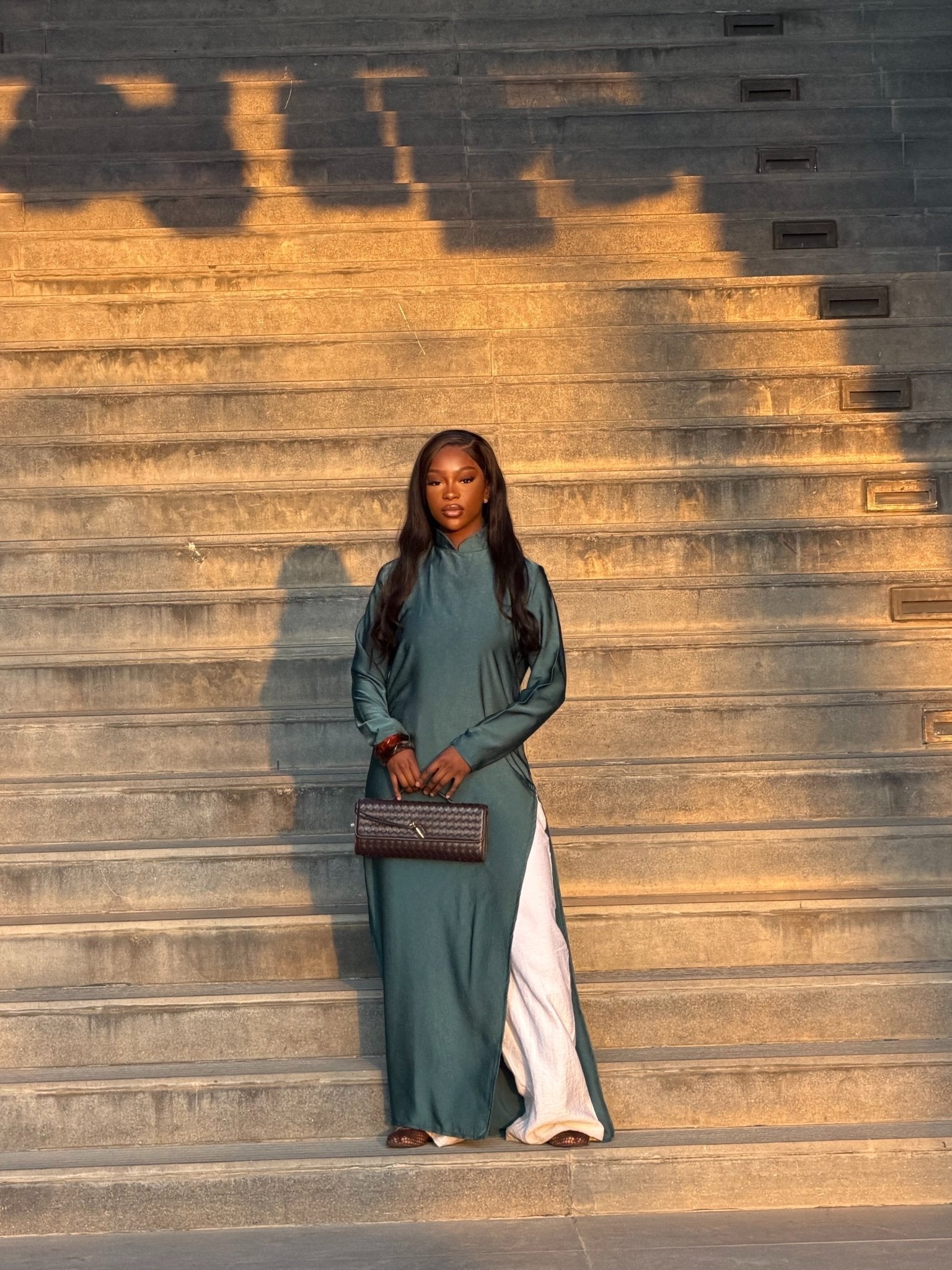 Abaya Yaki - Bleu Canard