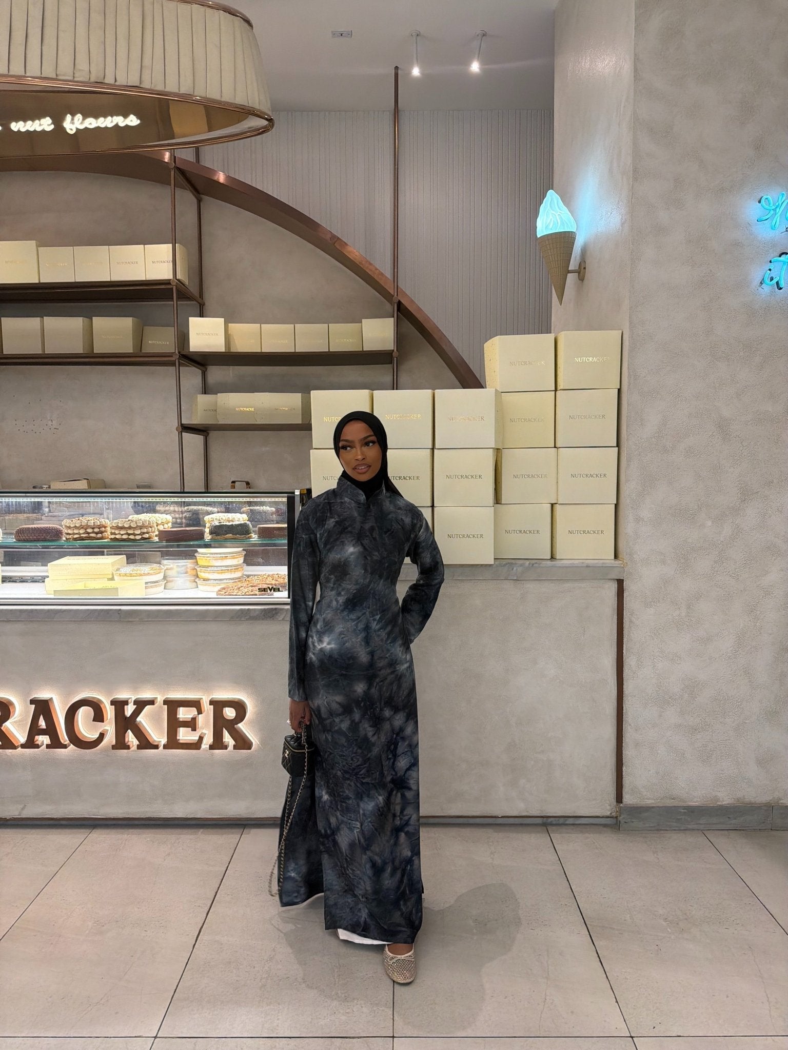 Abaya Yaki - Bleu Gris