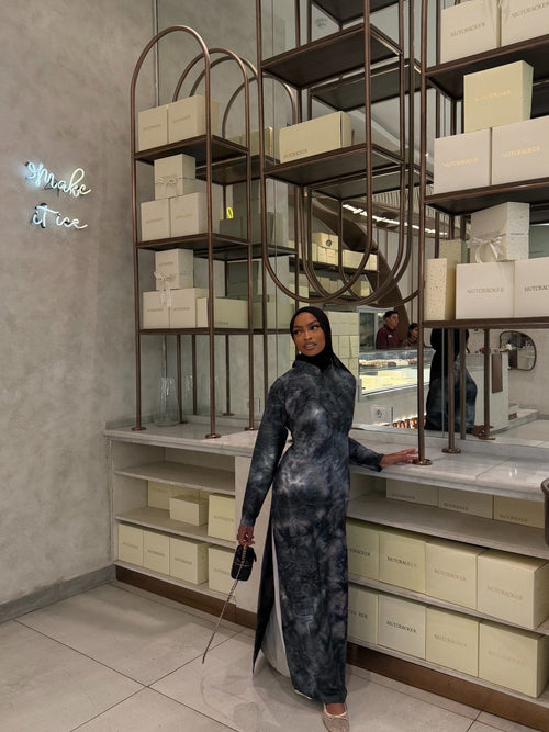 Abaya Yaki - Bleu Gris