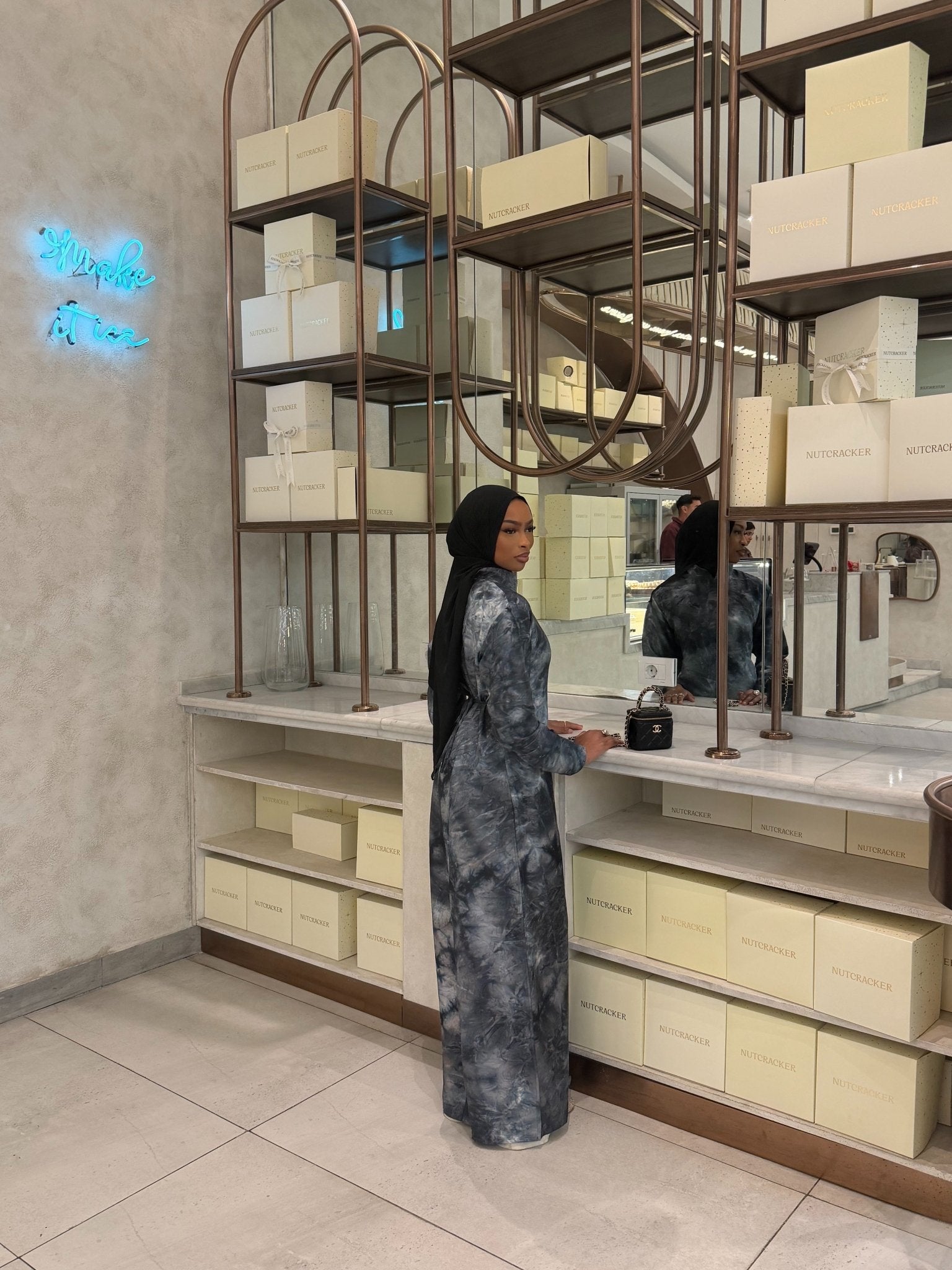 Abaya Yaki - Bleu Gris