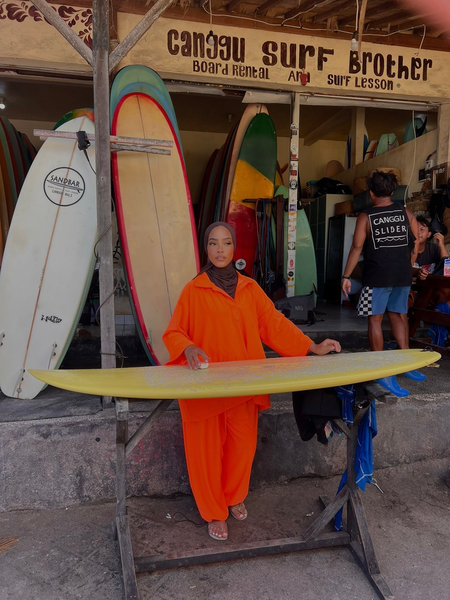 Burkini polo Lina Orange vif