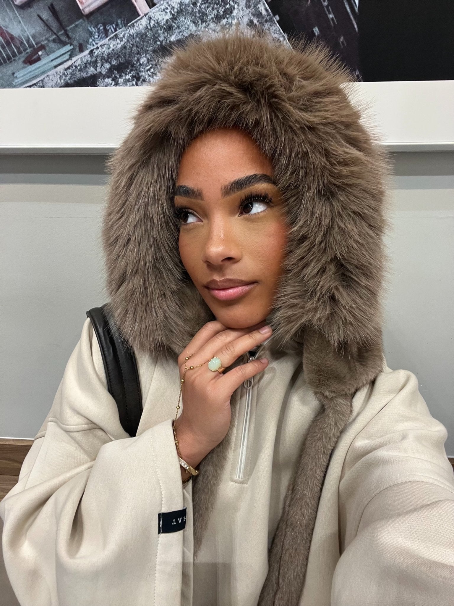 Chapka Rosa Taupe