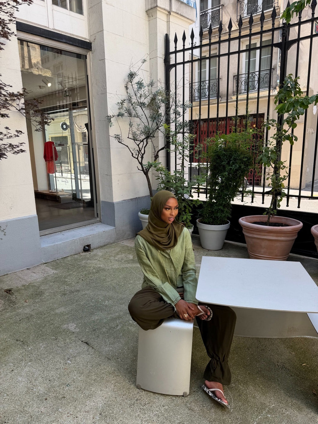 Chemise Augustine - Kaki