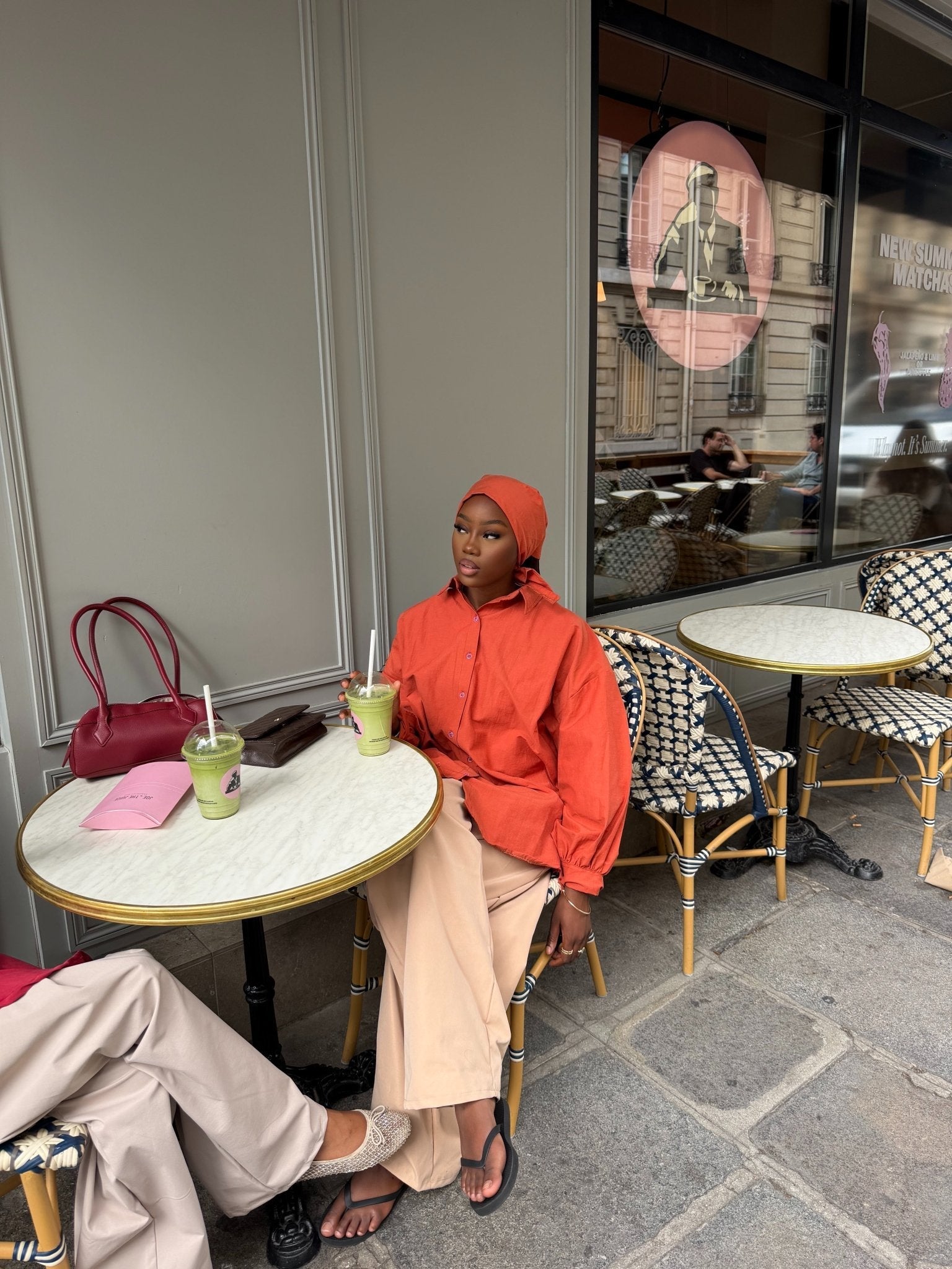 Ensemble Awa Rouille (Chemise + Hijab)