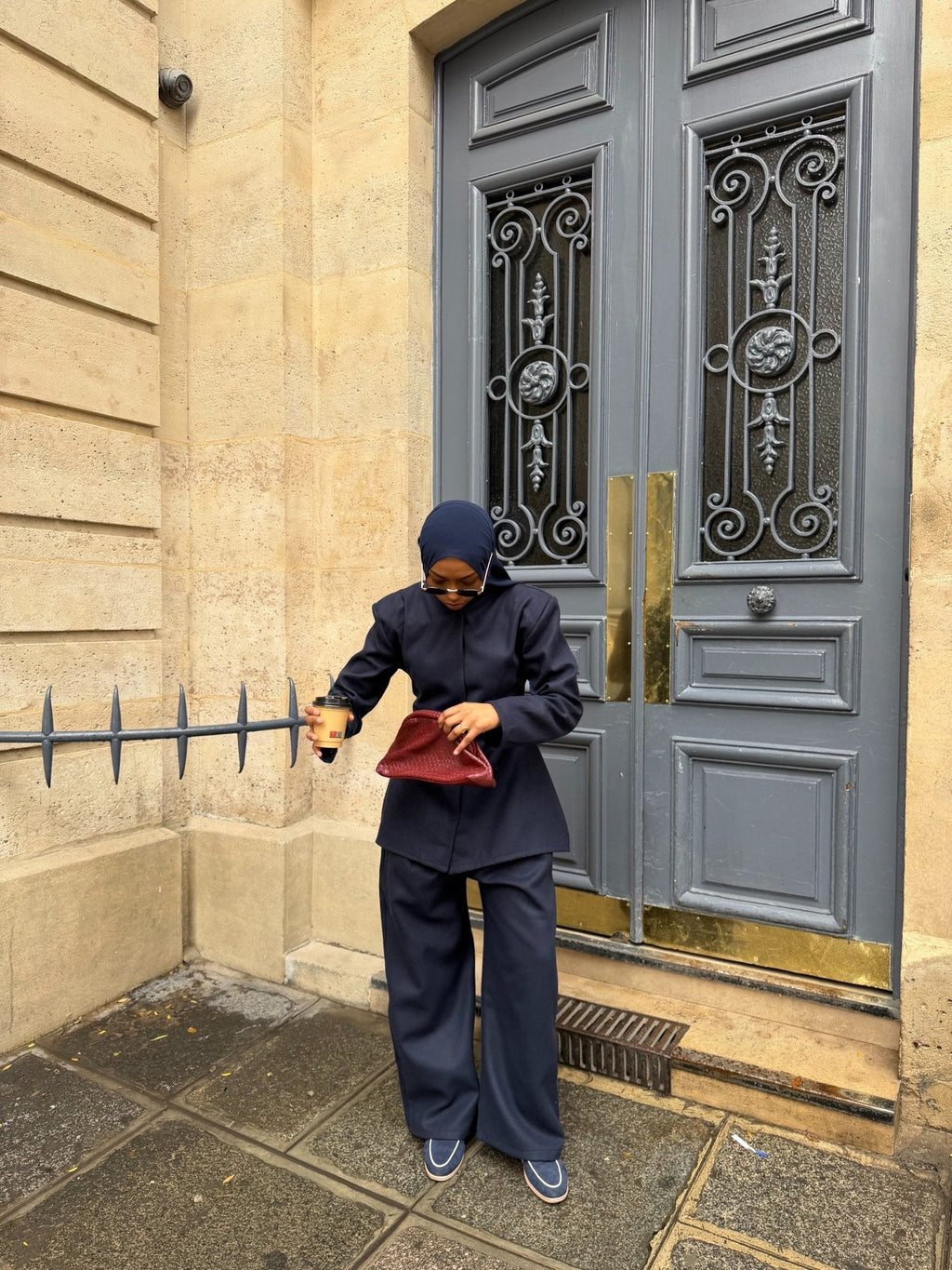 Ensemble Blazer Ornella Bleu Nuit