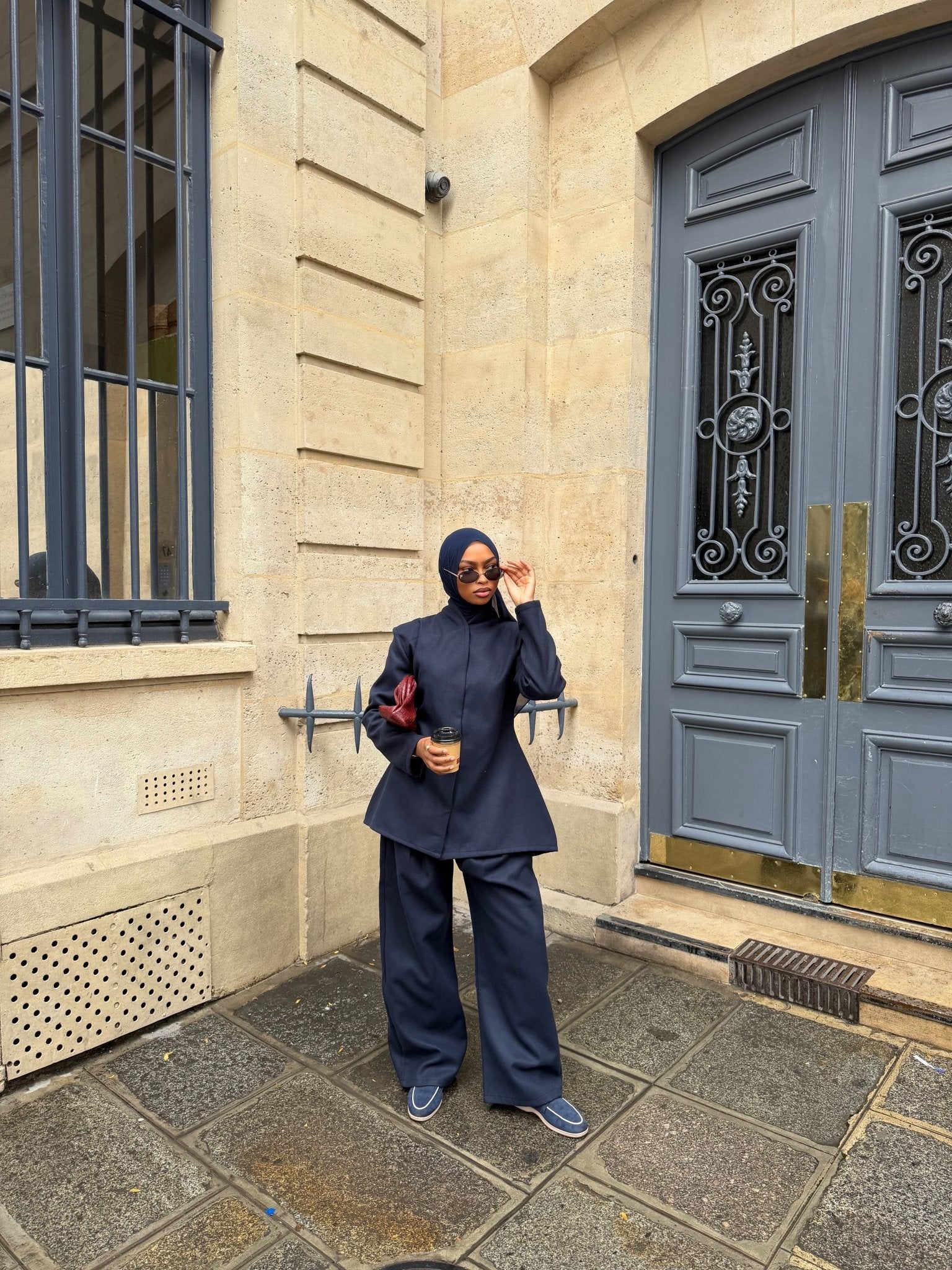 Ensemble Blazer Ornella Bleu Nuit