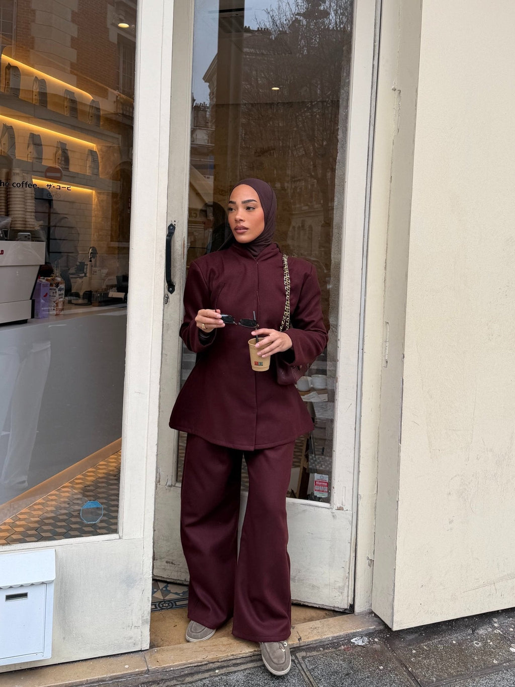 Ensemble Blazer Ornella Bordeaux