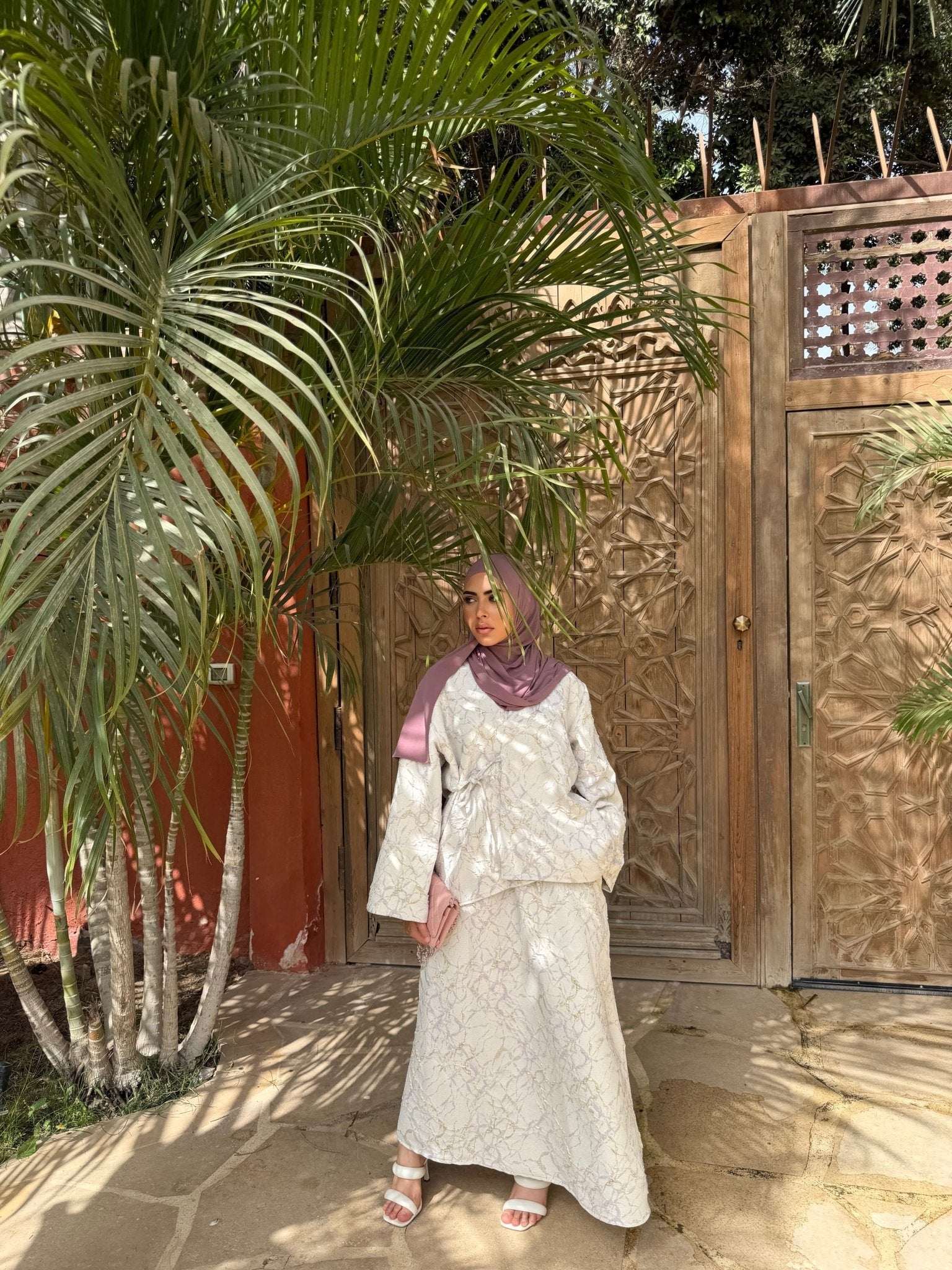 Ensemble Brocart Almeria Mauve