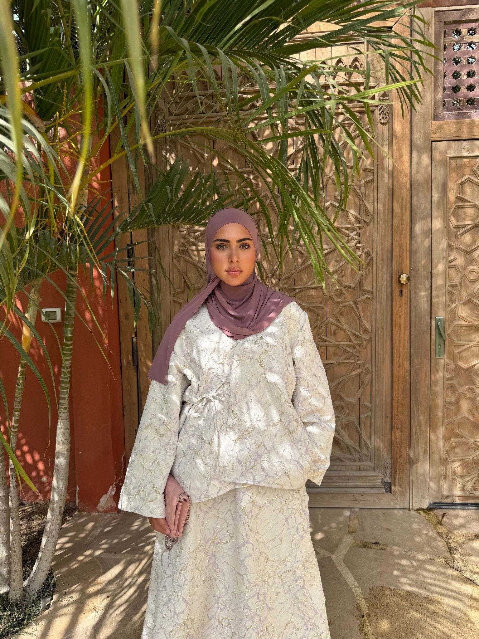 Ensemble Brocart Almeria Mauve