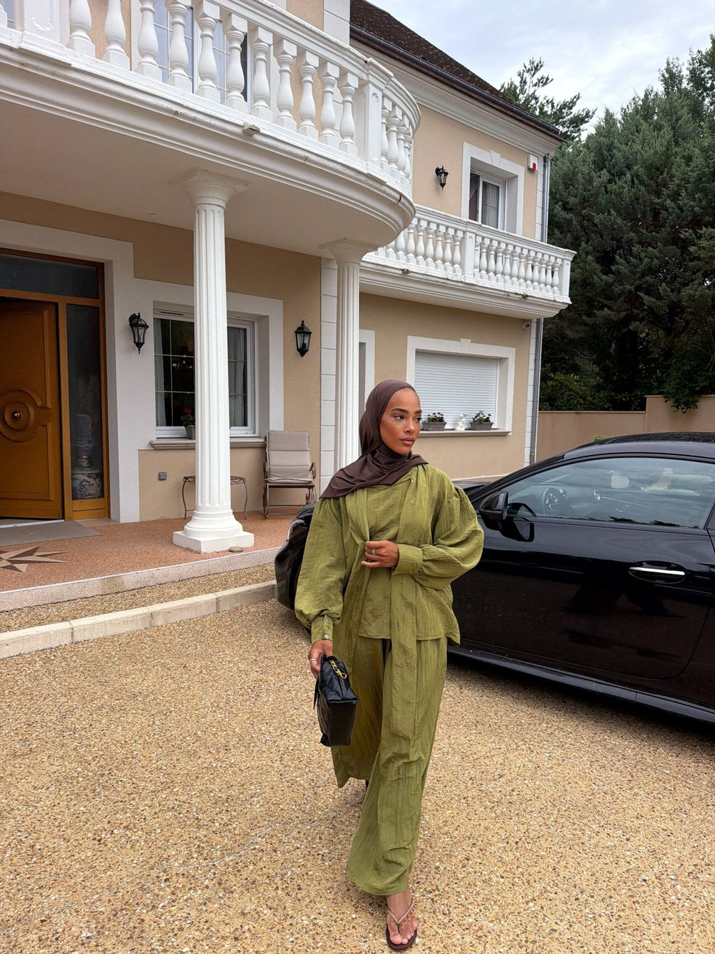 Ensemble Dalia Vert olive