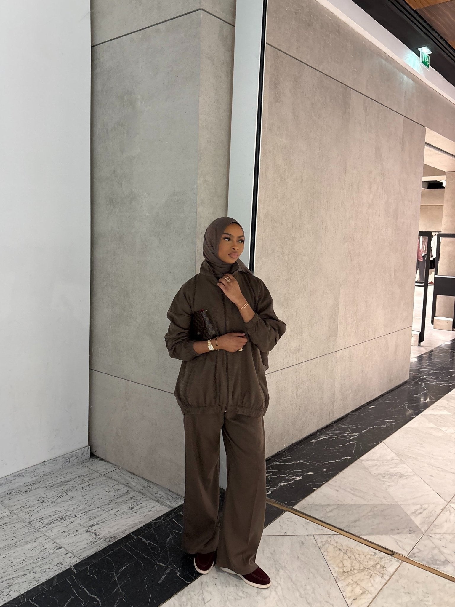 Ensemble Elvira Marron Foncé