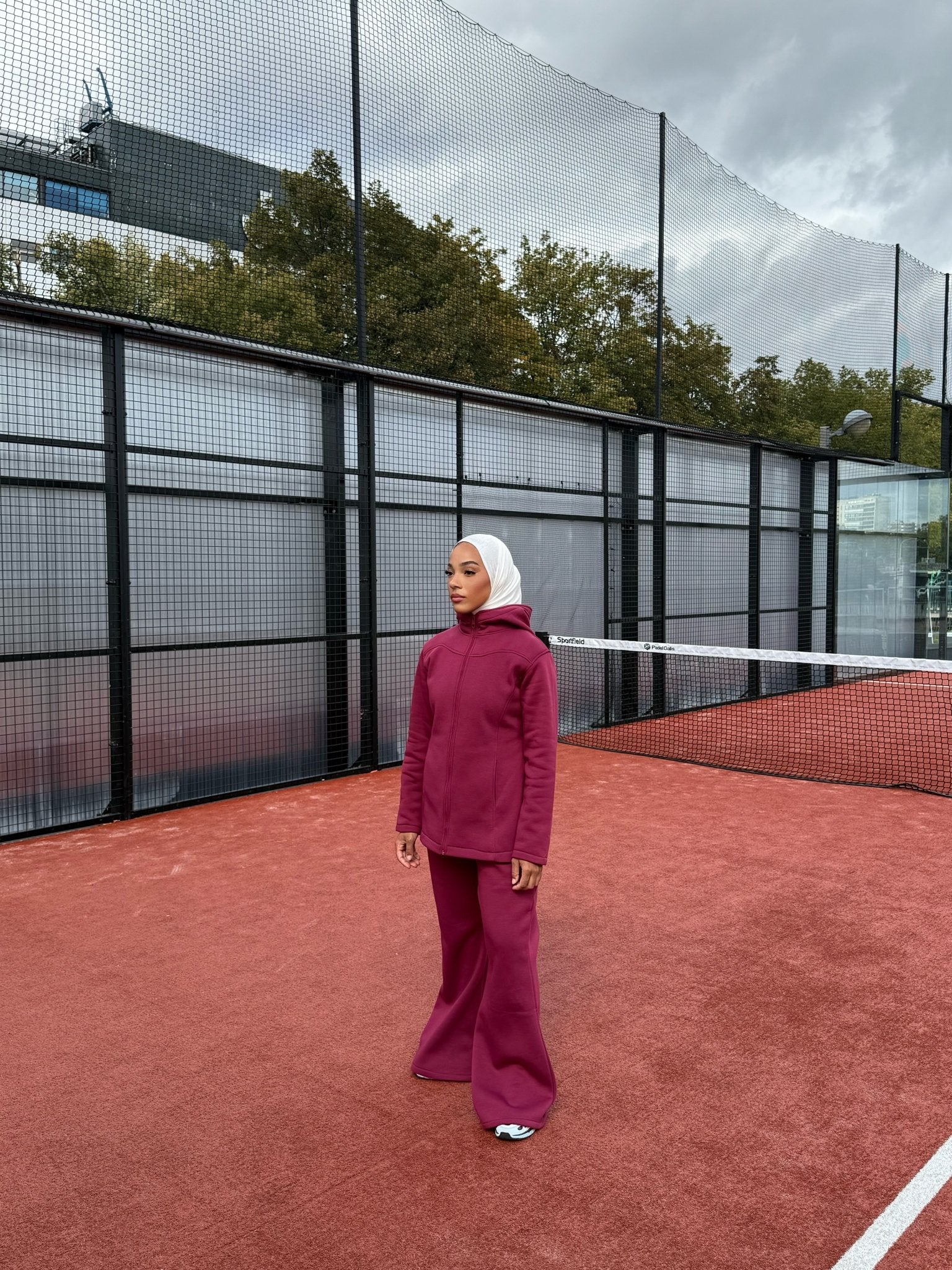 Ensemble Fit Girly Bordeau