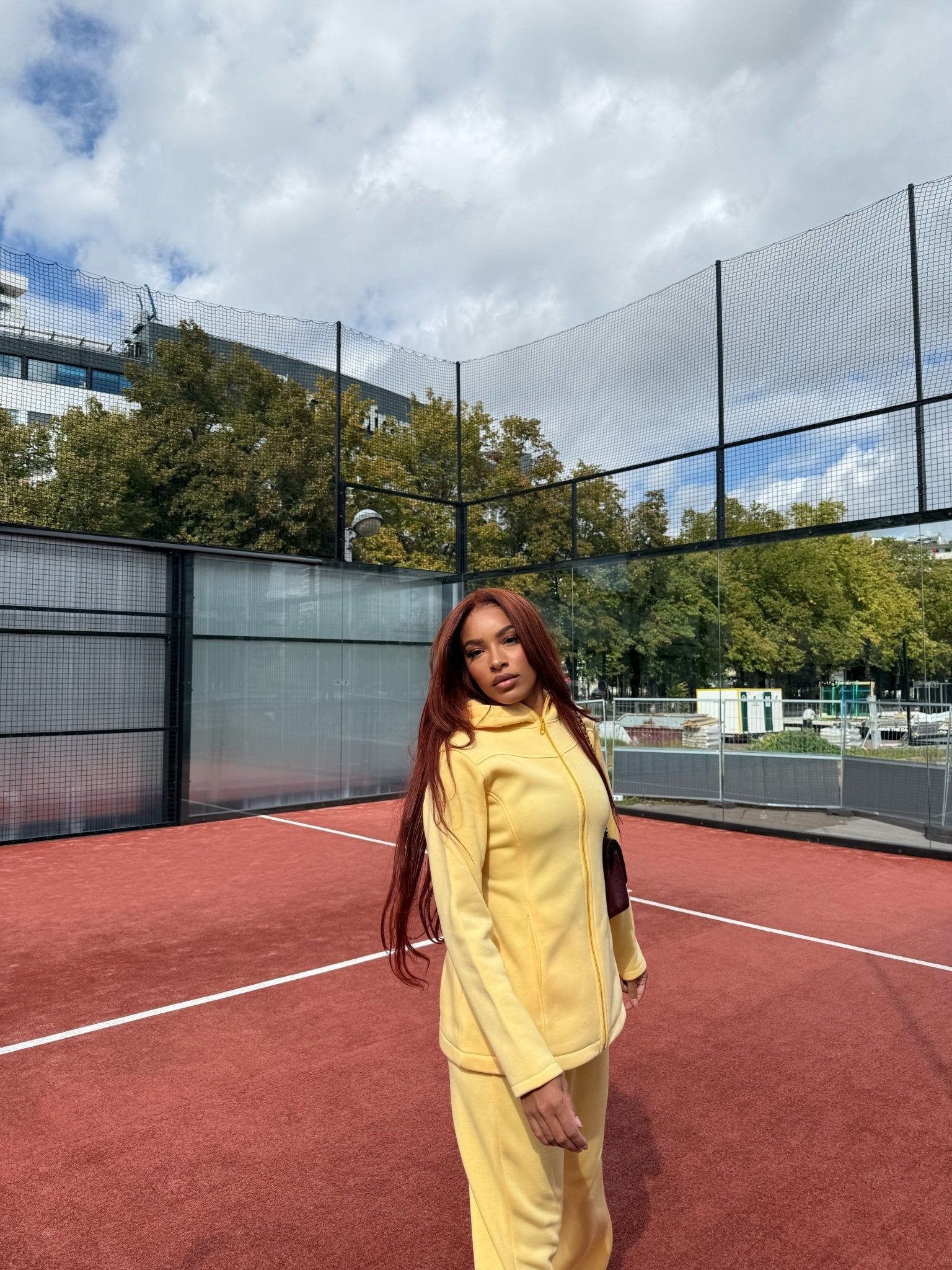 Ensemble Fit Girly Jaune