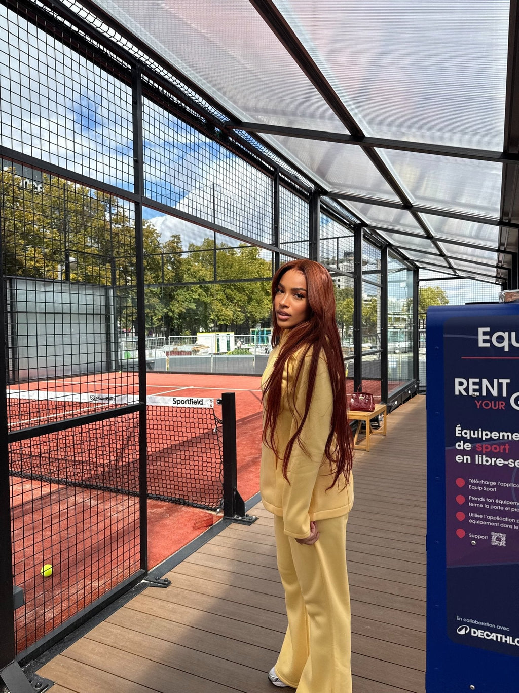 Ensemble Fit Girly Jaune