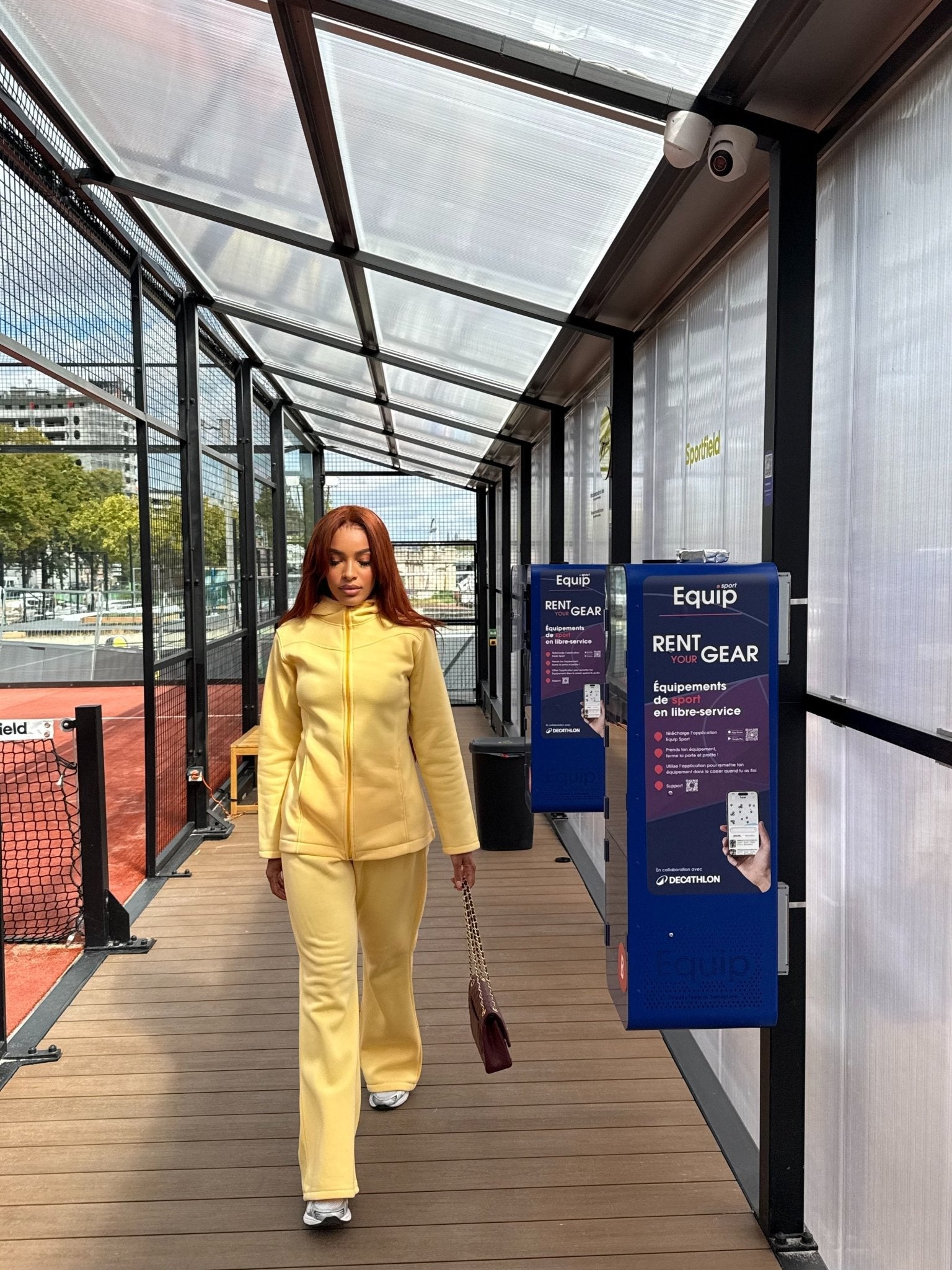 Ensemble Fit Girly Jaune