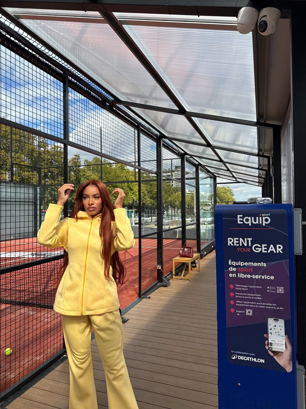 Ensemble Fit Girly Jaune