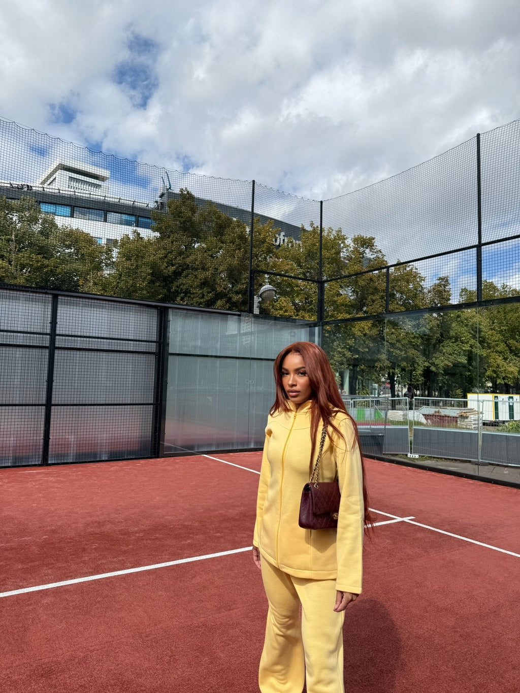 Ensemble Fit Girly Jaune