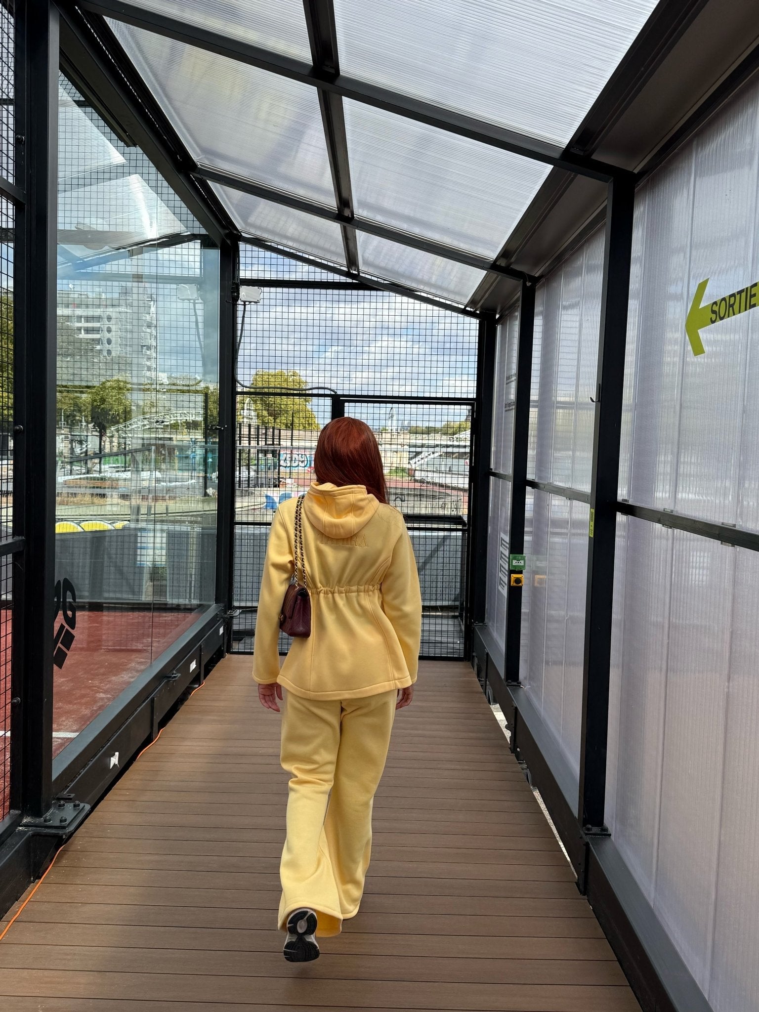 Ensemble Fit Girly Jaune