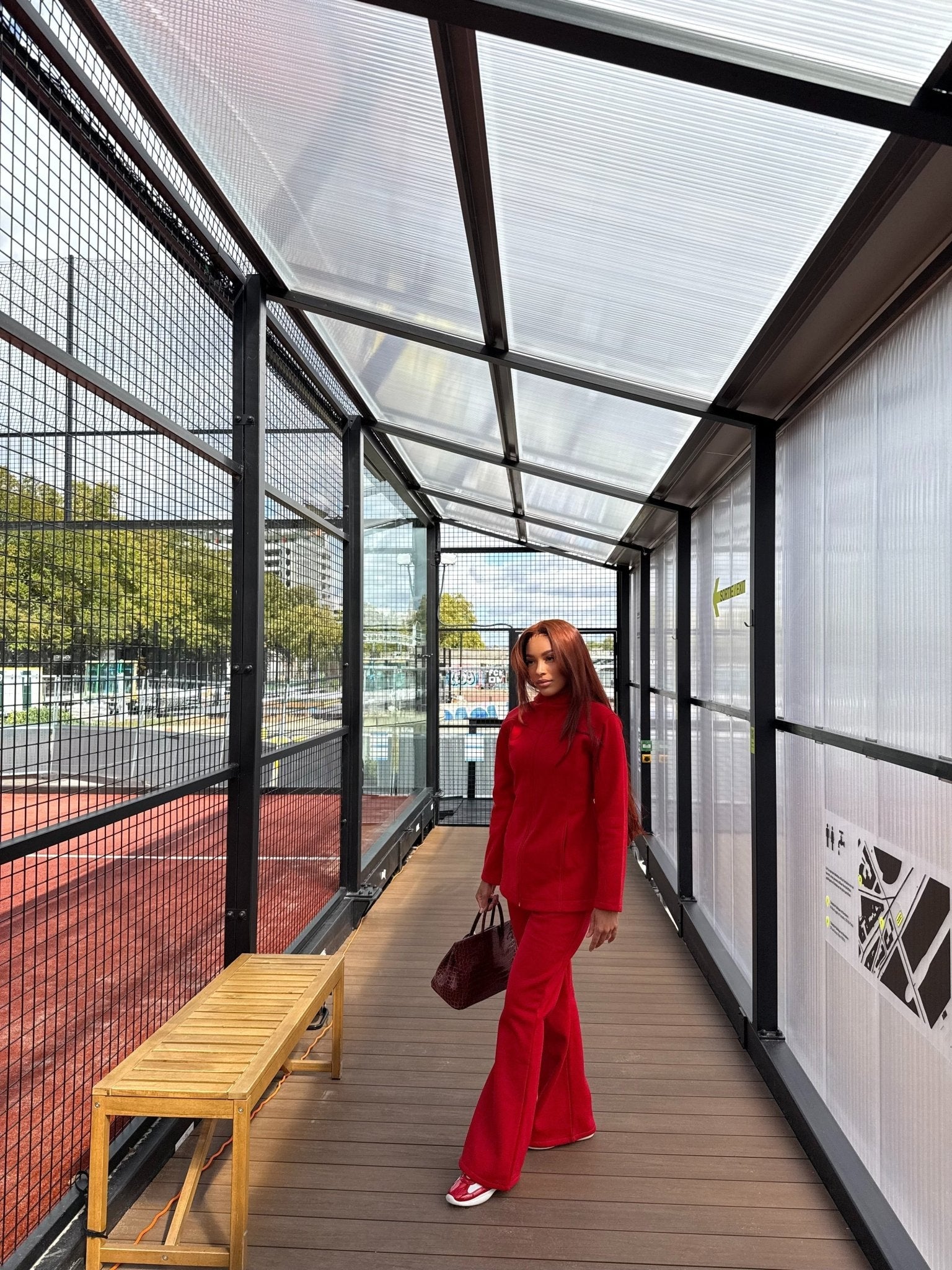 Ensemble Fit Girly Rouge