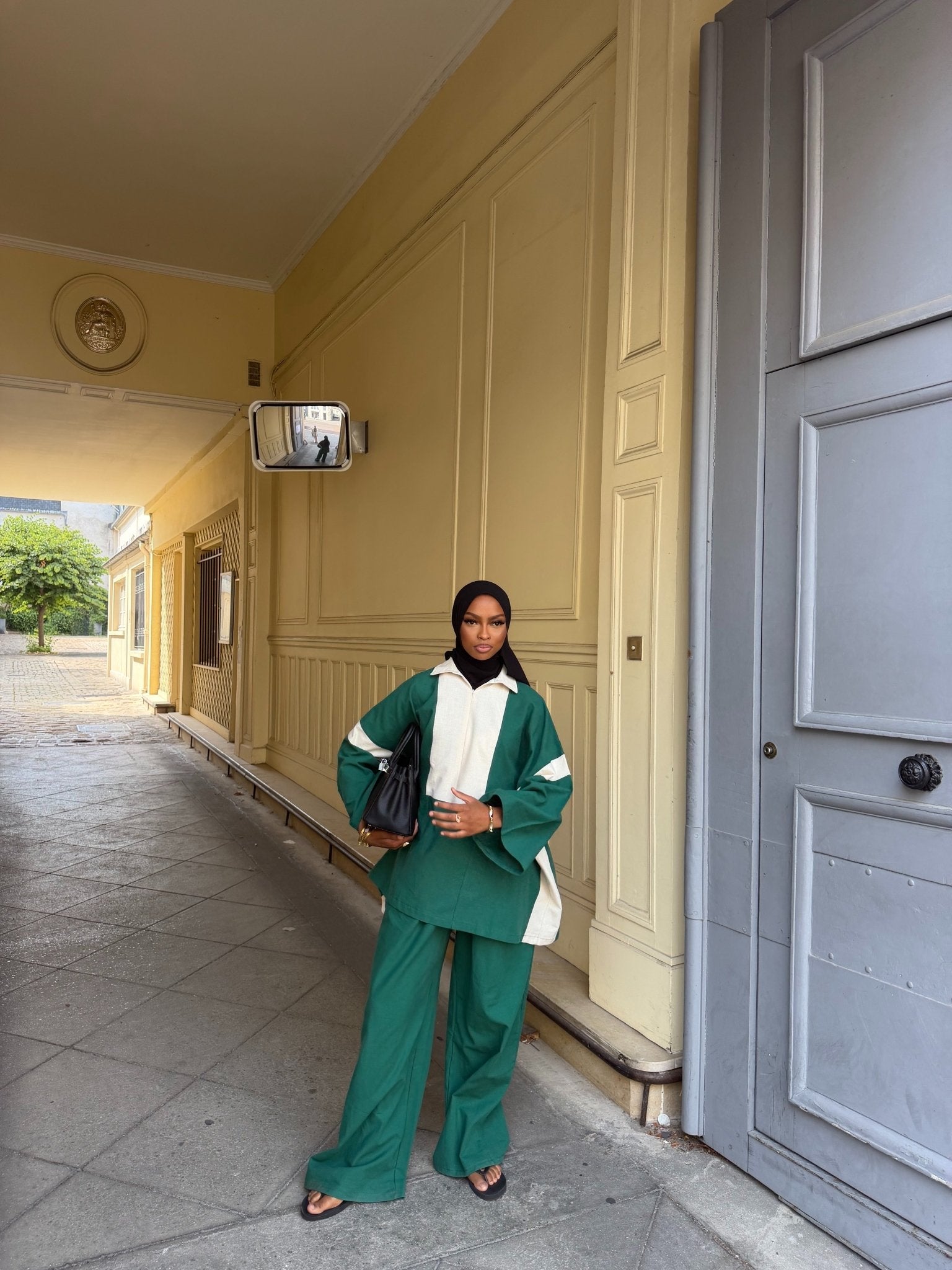 Ensemble Hayat - Émeraude/Beige