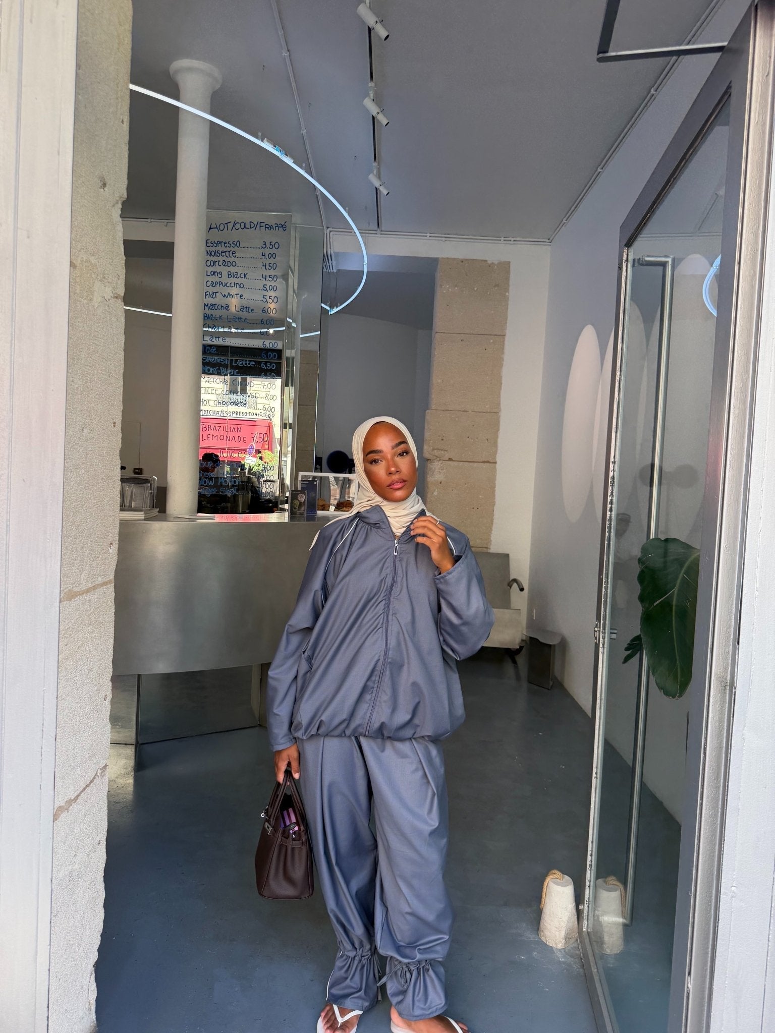 Ensemble jogging Imen - Bleu ardoise
