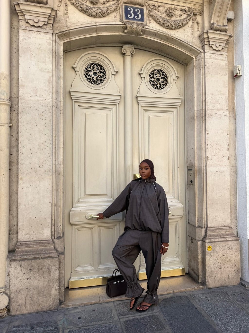 Ensemble jogging Imen - Gris anthracite