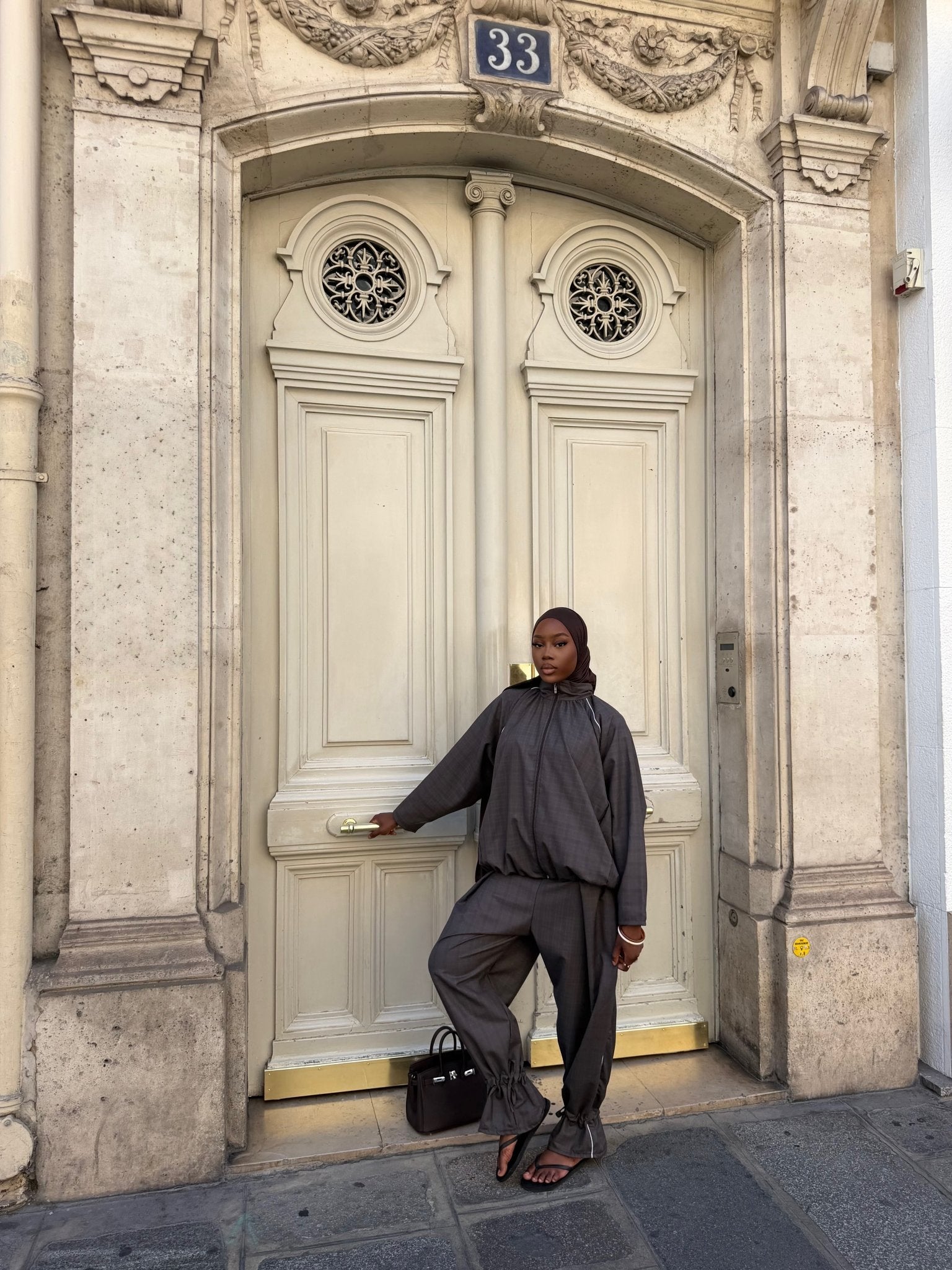 Ensemble jogging Imen - Gris anthracite