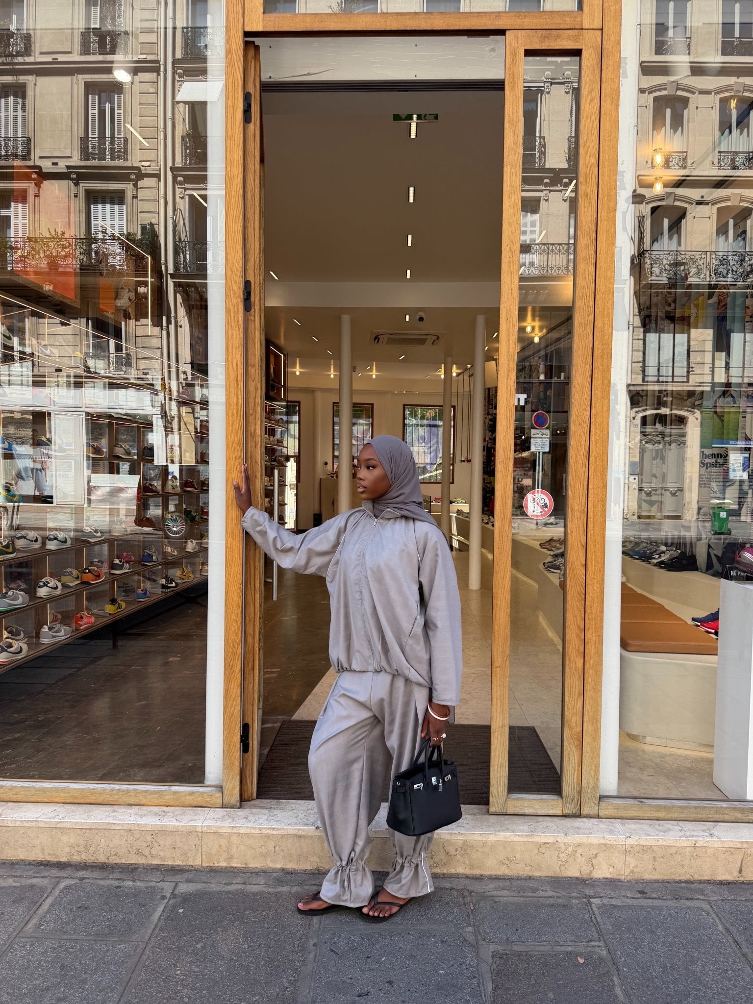 Ensemble jogging Imen - Gris perle