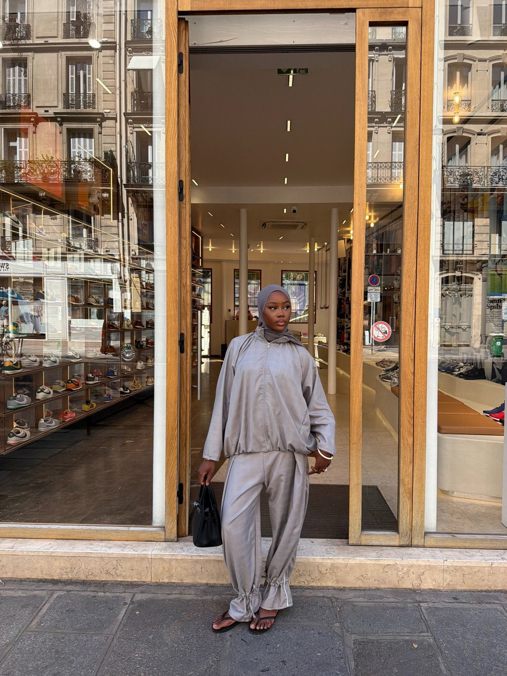 Ensemble jogging Imen - Gris perle