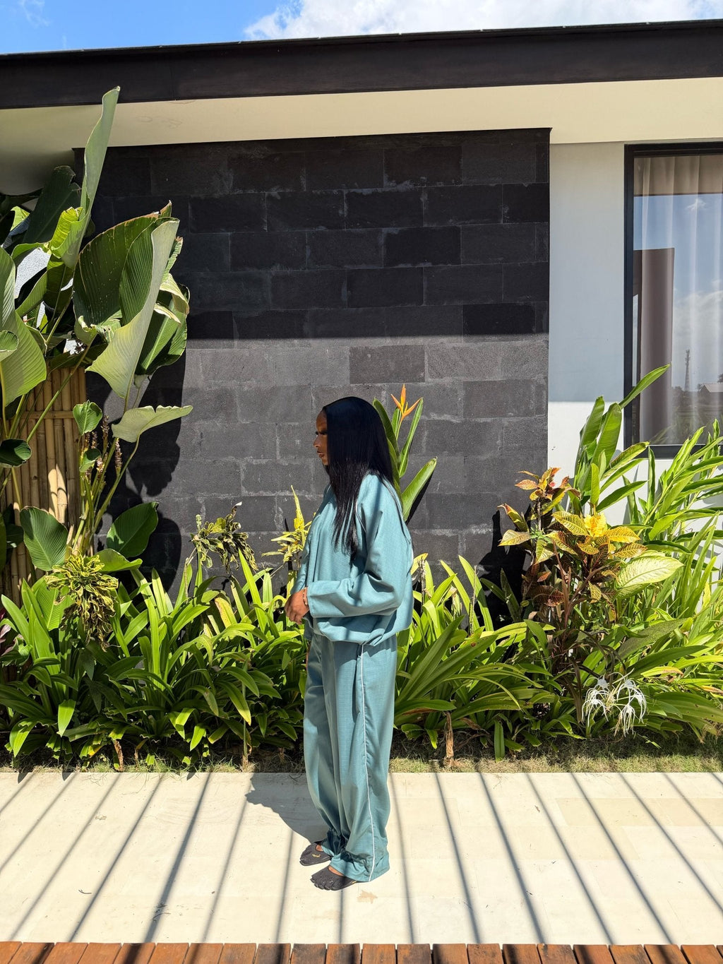 Ensemble Jogging Imen Vert sauge foncé